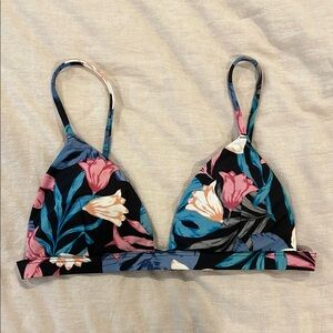 Hollister Black and Pink Bikini Top